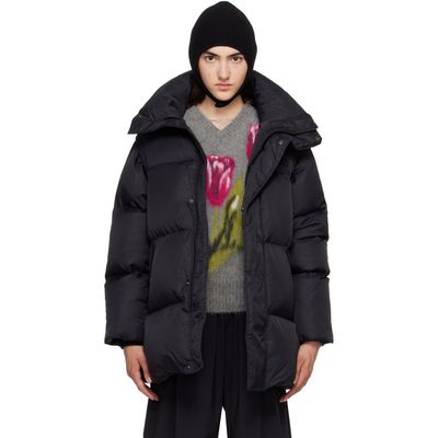 MM6 Maison Margiela MM6 Maison Margiela Black Nylon Down Puffer Jacket