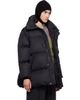 MM6 Maison Margiela MM6 Maison Margiela Black Nylon Down Puffer Jacket - 2