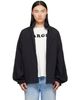 MM6 Maison Margiela MM6 Maison Margiela Black Nylon Zip Jacket - 1