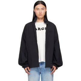 MM6 Maison Margiela MM6 Maison Margiela Black Nylon Zip Jacket