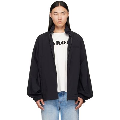 MM6 Maison Margiela MM6 Maison Margiela Black Nylon Zip Jacket