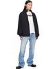 MM6 Maison Margiela MM6 Maison Margiela Black Nylon Zip Jacket - 5