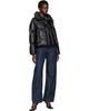 MM6 Maison Margiela MM6 Maison Margiela Black Padded Faux-Leather Down Jacket - 4