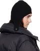 MM6 Maison Margiela MM6 Maison Margiela Black Ribbed Aviator Beanie - 3