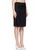 MM6 Maison Margiela MM6 Maison Margiela Black Satin Midi Skirt - 2