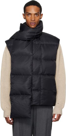 MM6 Maison Margiela MM6 Maison Margiela Black Scarf Down Vest