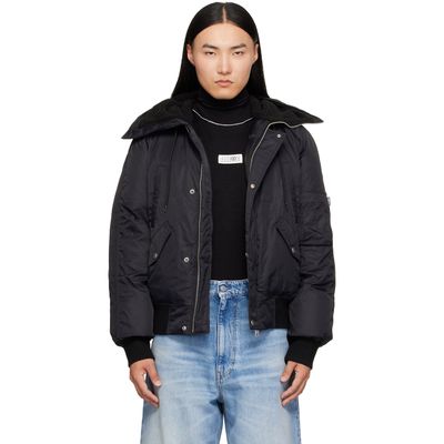 MM6 Maison Margiela MM6 Maison Margiela Black Sports Down Bomber Jacket