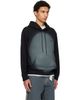 MM6 Maison Margiela MM6 Maison Margiela Black Spray Print Hoodie - 2