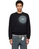 MM6 Maison Margiela MM6 Maison Margiela Black Spray Print Sweatshirt - 1