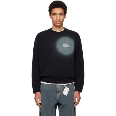 MM6 Maison Margiela MM6 Maison Margiela Black Spray Print Sweatshirt