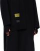 MM6 Maison Margiela MM6 Maison Margiela Black Wool-Blend Scarf - 2