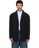 MM6 Maison Margiela MM6 Maison Margiela Black Wool Blend Suit Blazer - 1