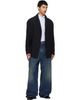 MM6 Maison Margiela MM6 Maison Margiela Black Wool Blend Suit Blazer - 4