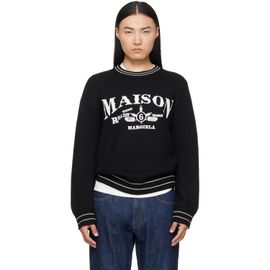 MM6 Maison Margiela MM6 Maison Margiela Black Wool Blend Sweater