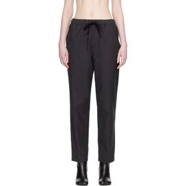 MM6 Maison Margiela MM6 Maison Margiela Black Wool Drawstring Trousers