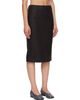 MM6 Maison Margiela MM6 Maison Margiela Black Wool Felt Midi Skirt - 2