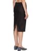 MM6 Maison Margiela MM6 Maison Margiela Black Wool Felt Midi Skirt - 3
