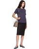 MM6 Maison Margiela MM6 Maison Margiela Black Wool Felt Midi Skirt - 4