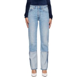 MM6 Maison Margiela MM6 Maison Margiela Blue 5 Pockets Turn Up Jeans