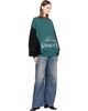 MM6 Maison Margiela MM6 Maison Margiela Blue & Black Upside Down Top - 4