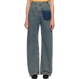 MM6 Maison Margiela MM6 Maison Margiela Blue Back-To-Back Jeans