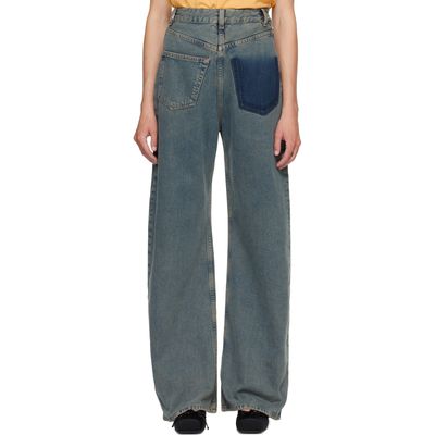 MM6 Maison Margiela MM6 Maison Margiela Blue Back-To-Back Jeans