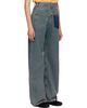 MM6 Maison Margiela MM6 Maison Margiela Blue Back-To-Back Jeans - 2