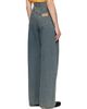 MM6 Maison Margiela MM6 Maison Margiela Blue Back-To-Back Jeans - 3