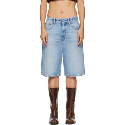 MM6 Maison Margiela MM6 Maison Margiela Blue Bermuda Denim Shorts