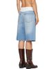 MM6 Maison Margiela MM6 Maison Margiela Blue Bermuda Denim Shorts - 3