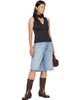 MM6 Maison Margiela MM6 Maison Margiela Blue Bermuda Denim Shorts - 4
