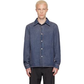 MM6 Maison Margiela MM6 Maison Margiela Blue Long-Sleeved Denim Shirt