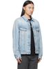 MM6 Maison Margiela MM6 Maison Margiela Blue Poplin Trim Denim Jacket - 2