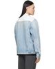 MM6 Maison Margiela MM6 Maison Margiela Blue Poplin Trim Denim Jacket - 3