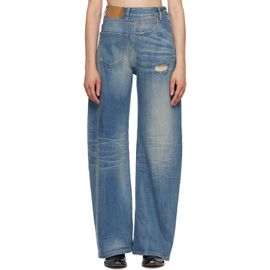 MM6 Maison Margiela MM6 Maison Margiela Blue Sideways Denim Jeans
