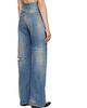 MM6 Maison Margiela MM6 Maison Margiela Blue Sideways Denim Jeans - 3
