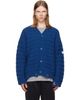 MM6 Maison Margiela MM6 Maison Margiela Blue Wool Cardigan - 1