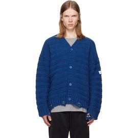 MM6 Maison Margiela MM6 Maison Margiela Blue Wool Cardigan