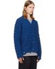 MM6 Maison Margiela MM6 Maison Margiela Blue Wool Cardigan - 2
