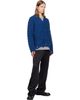 MM6 Maison Margiela MM6 Maison Margiela Blue Wool Cardigan - 4