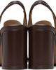 MM6 Maison Margiela MM6 Maison Margiela Brown Anatomic Numeric Slingback Heels - 2