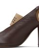 MM6 Maison Margiela MM6 Maison Margiela Brown Anatomic Numeric Slingback Heels - 3
