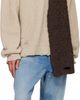 MM6 Maison Margiela MM6 Maison Margiela Brown Distressed Scarf - 3