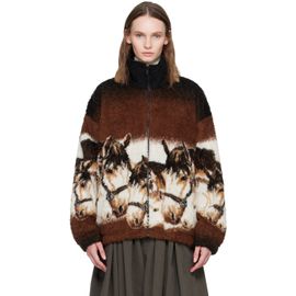 MM6 Maison Margiela MM6 Maison Margiela Brown Horse Fleece Jacket