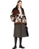 MM6 Maison Margiela MM6 Maison Margiela Brown Horse Fleece Jacket - 4