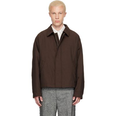 MM6 Maison Margiela MM6 Maison Margiela Brown Insulated Cotton Wool Jacket