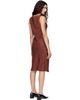 MM6 Maison Margiela MM6 Maison Margiela Brown Jacquard Midi Dress - 3
