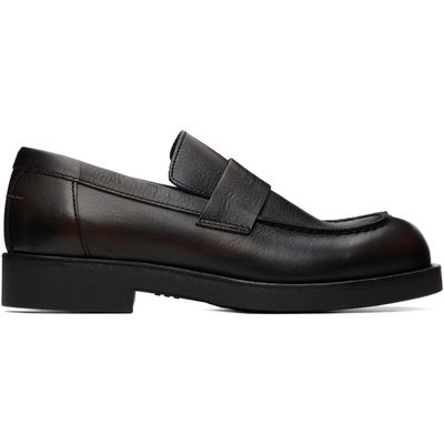 MM6 Maison Margiela MM6 Maison Margiela Brown Leather Loafers