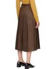 MM6 Maison Margiela MM6 Maison Margiela Brown Mottled Wool Midi Skirt - 3