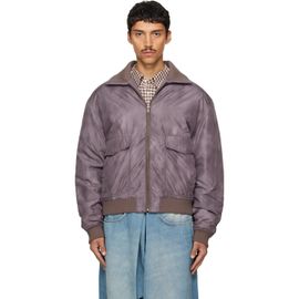 MM6 Maison Margiela MM6 Maison Margiela Brown Sports Bomber Jacket
